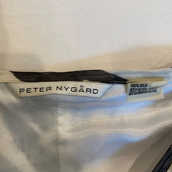 Peter Nygard Silk Floral Midi Skirt, Size 12, Boho Fairycore - Picture 4 of 6